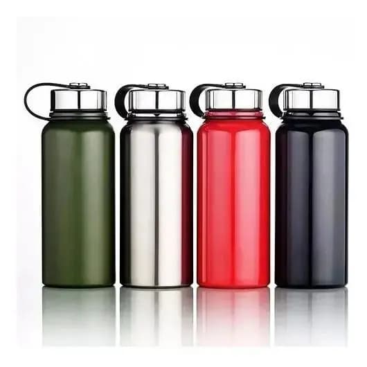 Garrafa Termica Quente Frio 1200ml / 1100ml / 900ml Aço Inox Vácuo Vacuum Suporta Suco Cha Cafe - GA3