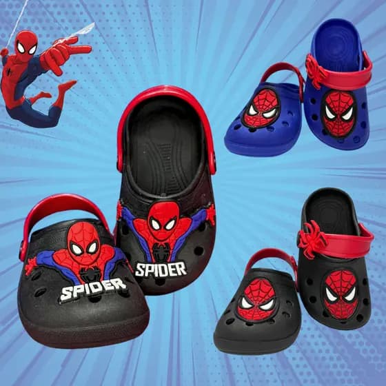 Babuche Infantil Menino Homem Aranha Macio Leve E Antiderrapante Dia a Dia