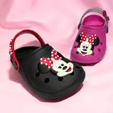 Sandália Infantil Minnie Menina Babuche Premium Macio Leve Confortável Dia a Dia