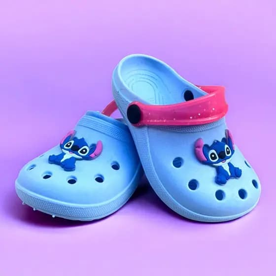 Sandália Babuche Stitch para Meninas - Leve, Estilosa e Confortável do 19 ao 28