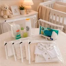 4 Saquinho Maternidade Organizador 1 Necessere + Tag