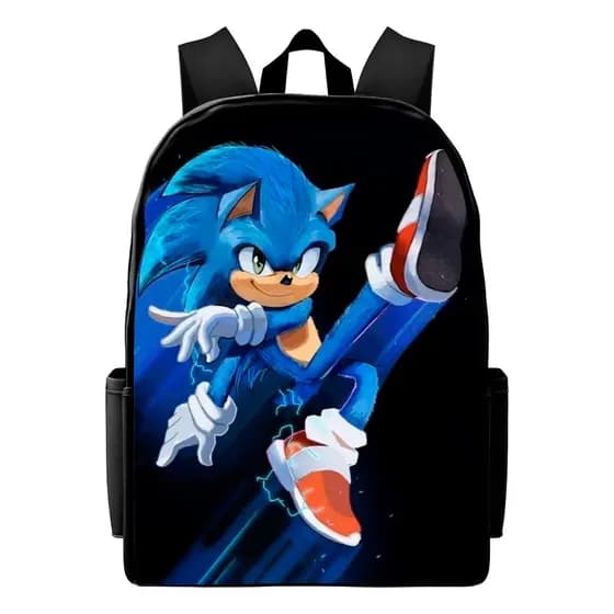 Mala Estampa Sonic Mochila Infantil Bolsa de Costa Escolar Menino