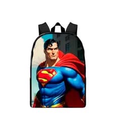 Mochila Super Homem Creche Pré Escola Infantil Maravilhosa