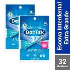 Kit Escova Interdental DenTek Easy Brush Extra 32 unidades