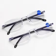 Óculos Inteligente para perto com proteção de luz Azul  resistente a riscos óculos resistentes a choques preto e dourado