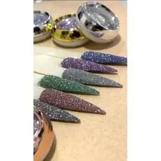 Glitter Refletivo Ultrafino Zem Para Decoração De Unhas Nail Art