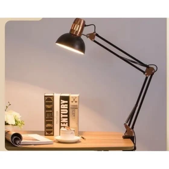 Luminária Abajur De Mesa GARRA Escritório Articulada  Luminária Oferta