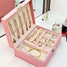 Porta Joia Grande Maleta Organizador De Joias Multifuncional Feminino