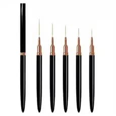 Kit 5 Pincéis 7/9/11/15/25mm De Arte De Unhas UV Para Pintura Em Gel Pincel Manicure