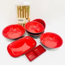 Tigela Oriental Melamina Bowl Cumbuca Prato Pote para Comida Japonesa Diversos