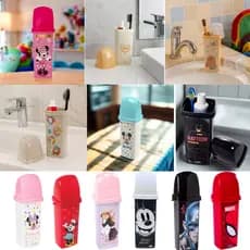 Porta Escova de Dente infantil Case de Plástico com tampa 290ml Disney Marvel Times - Plasútil
