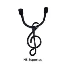 suporte para violão clave de sol