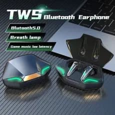 Preto G11 Fones De Ouvido TWS Sem Fio Gamer Bluetooth Esportes Redução Ruído Fone Com Microfone Para Jogos Baixa Latênci