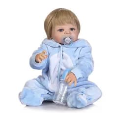 Bebe Reborn Menino 100% Silicone 57 Cm - Vitor