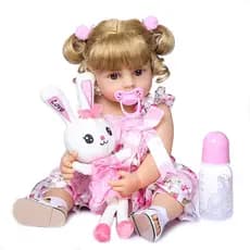 Bebe Reborn Menina Boneca 100% Silicone Envio Imediato Elisa