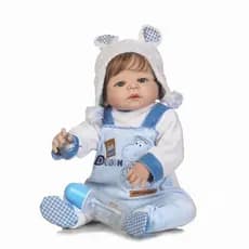 Bebê Reborn Menino Realista 100% Silicone 57cm - Arthur