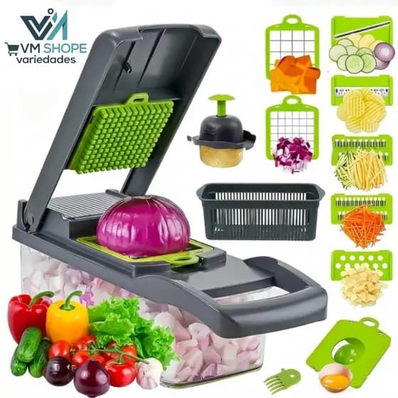 Cortador Fatiador de Legumes  Multifuncional Completo