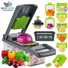 Cortador Fatiador de Legumes  Multifuncional Completo