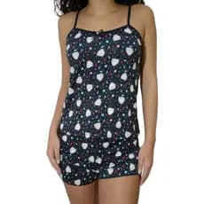 kit 3 Pijama feminino babydoll liganete short doll roupa para dormir