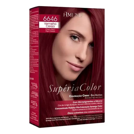 Amend Supéria Creme Color  Vermelho Cereja 6646 Vermelho