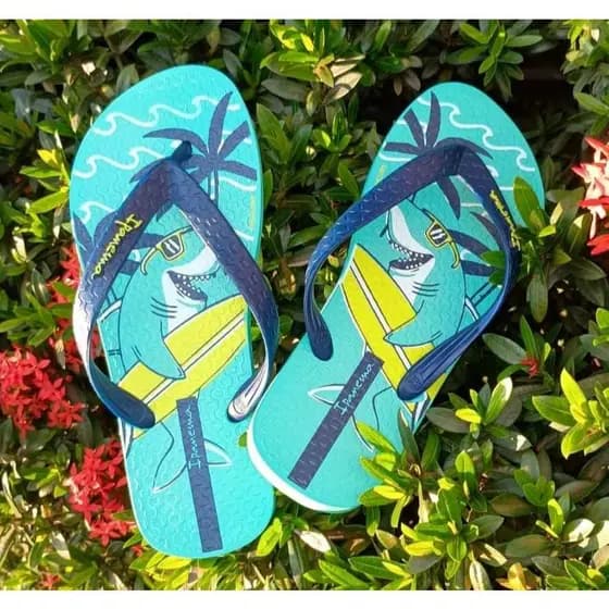 Chinelo Ipanema Infantil Fantasia Tubarão