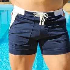 Bermuda & Sunga Boxer Grigo Collection Polo Azul