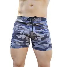 Bermuda & Sunga Boxer Grigo Collection Camuflada Cinza Escura