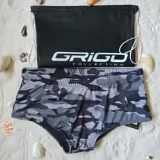 Sunga Cinza escura camuflada Grigo Collection