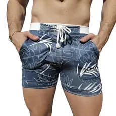 Sunga Bermuda Shorts Grigo Collection Hawaii Jeans
