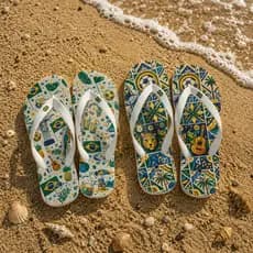 Kit 2 Chinelo Feminino Leve Macio Praia Piscina Estilo Carioca Brasil