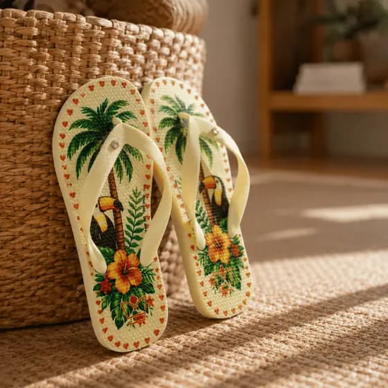 Chinelo Feminino Confortável Original Havares Leve e Macio Tucano Jardim