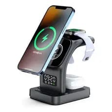 Carregador Sem Fio 5 Em 1 Para relógio iPhone Apple Watch Original Android Smarthwatch Iphon