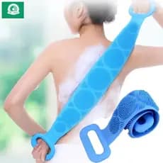 L |Esponja  Chuveiro de Silicone Massageadora Escova Banho Lava Corpo Todo Bucha Esfoliação