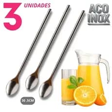 Colher Bailarina Profissional 30,5cm Inox Misturador Drink Bar Barman Coquetel