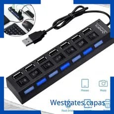 USB Adaptador USB Multi Portas Use Power Adapter Extensor USB 3.0 PC Acessórios para computador Switch USB para Laptop