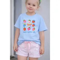Camiseta Infantil Bebê Criança Juvenil 100% Algodão Casual Passeio Leve e Confortável