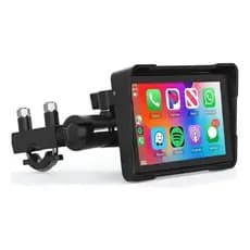 Central Multimídia 5 Pol Carplay Moto Android Auto, Ip67 Preto América Do Sul