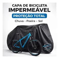 Capa Para Cobrir Bicicletas 100% Impermeável Em Couro Protege Do Sol e Chuva