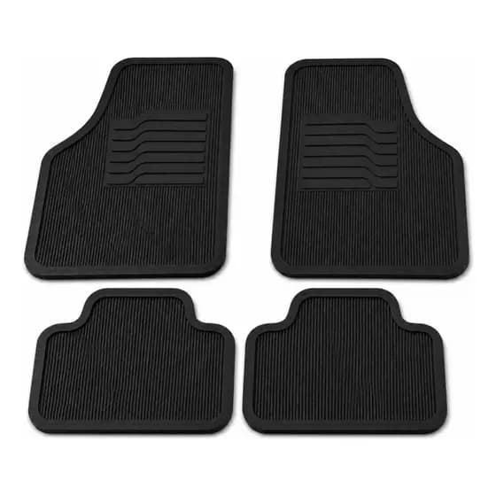 Tapete Automotivo Premium PVC 4 Peças Universal Fácil de Limpar impermeável Antiderrapante