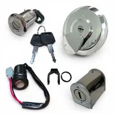 Kit Chave Ignição Travas Honda Cg Titan/Fan 125 Cg 125 Cargo Ano 2002 Até 2008