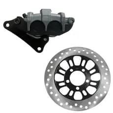 Kit Conjunto Com Disco + Pinça De Freio Cg Titan/Fan 150 2009 Até 2015