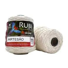 Barbante São João Rubi Cru 100% Algodão Fios 3/4/6/8/10/12/14/16 e 24/4 para Crochê e Artesanato