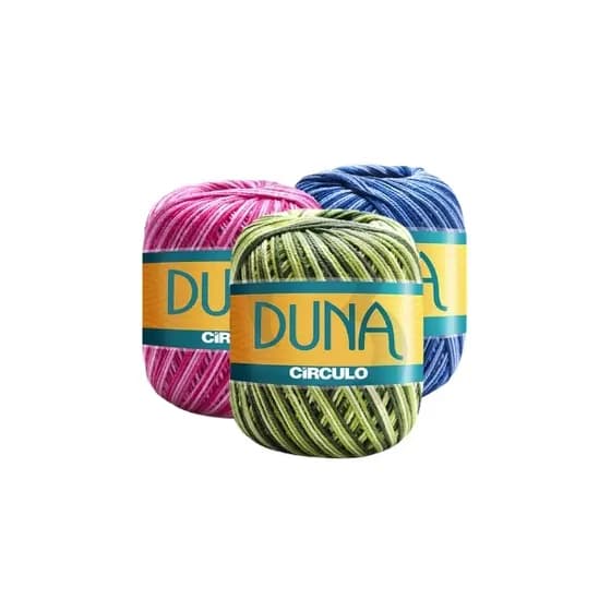 Linha Duna Círculo 100g 170m | Fio para Crochê e Tricô | Cores Lisas e Multicolor | Novelo 100% Algodão