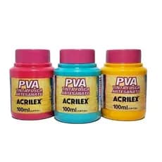 Tinta PVA Fosca Acrilex 100 ml – Acabamento Opaco para Artesanato