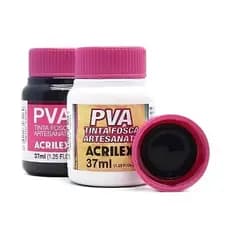 Tinta PVA Fosca Acrilex 37ml | Para Artesanato em Madeira, MDF e Papel | Cores Diversas | Unidade – Escolha a Cor