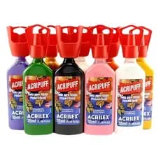 Tinta para Tecido Acripuff Acrilex 35ml Expansível Alto Relevo 3D Escolha a Cor