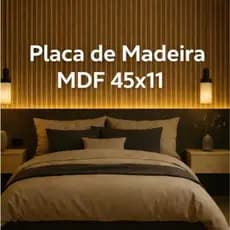 Placas decorativa em MDF Ripado 45x11cm placa mdf Ripado Painel Ripado decoracao Ripado mdf