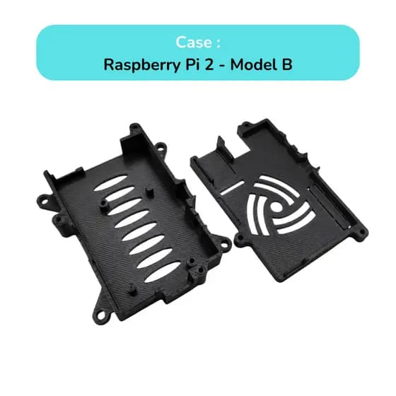 Case Raspberry Pi 2 Model B Com Abas VESA