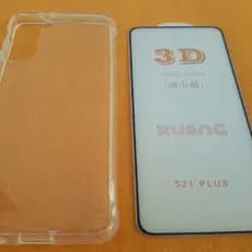 Kit Capa Anti Impacto S21 Plus + Película Vidro 3D Temperado Proteção Completa Capa Case Capinha