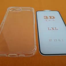 Kit Capa Anti Impacto Iphone 16 E + Película Vidro 3D Temperado Proteção Completa Capa Case Capinha